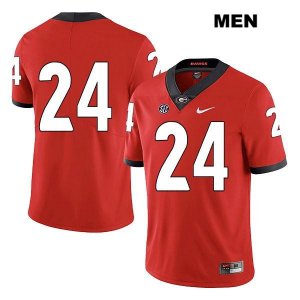 Men's Georgia Bulldogs NCAA #24 Prather Hudson Nike Stitched Red Legend Authentic No Name College Football Jersey OCP0554DS